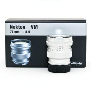 Voigtländer Nokton 75mm/1,5 asphärisch, VM, silber, OVP, für Leica M