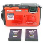 Nikon Coolpix W110 Unterwasserkamera orange + 2 Akkus