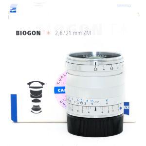 Zeiss Biogon 21mm/2,8 T* ZM, silber, für Leica M, OVP