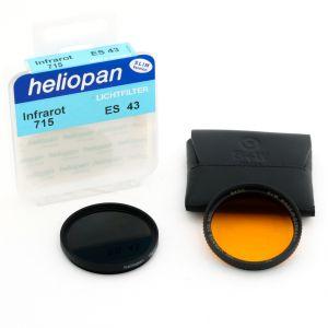 Filterset 43mm bestehend aus Heliopan Infrarot 715 Filter,OVP und B+W Orange 550 MRC Filter, Tasche, inkl. 20% MwSt.