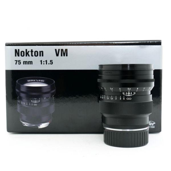 Voigtländer Nokton 75mm/1,5 VM, schwarz, für Leica M, OVP, 6 Monate Garantie