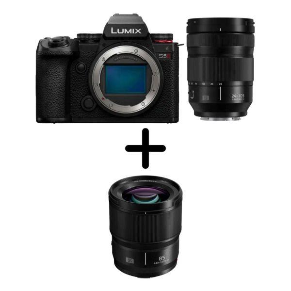 Panasonic Lumix DC-S5 II + S 24-105mm/4 Macro OIS + S 85mm/1,8