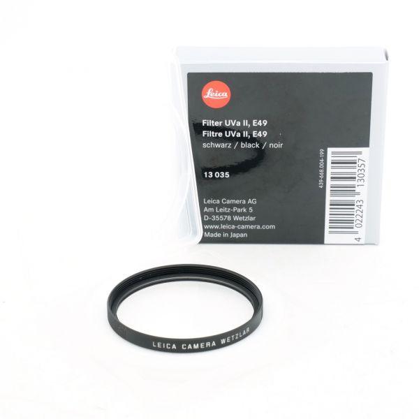 Leica Filter UVa II E49 schwarz, ArtNr.13035, 1 Jahr Garantie, inkl. 20% MwSt.