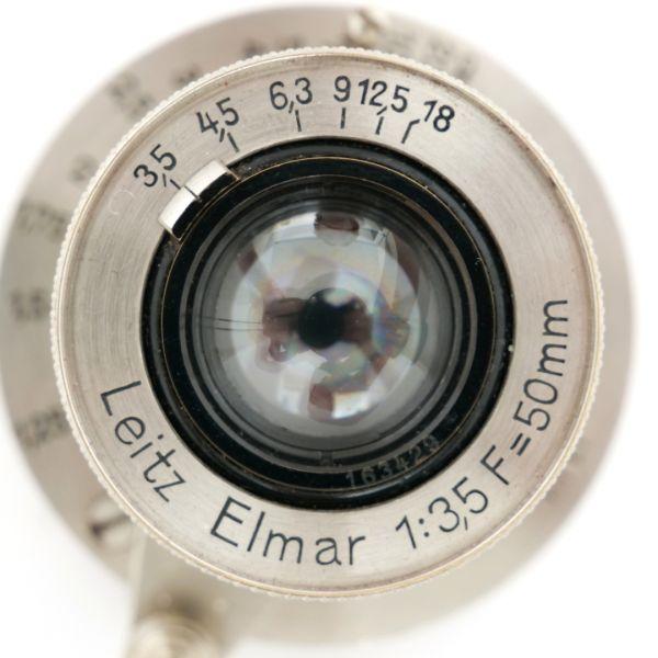 Leica III Gehäuse ( Sn. 109534, schwarz, Nickel, Bj. 1933, Originalzustand) mit Leitz Elmar 50mm/3,5 (Sn. 163429, Nickel, Bj. 1933, Originalzustand) serviciert - voll funktionsfähig – Bild 15