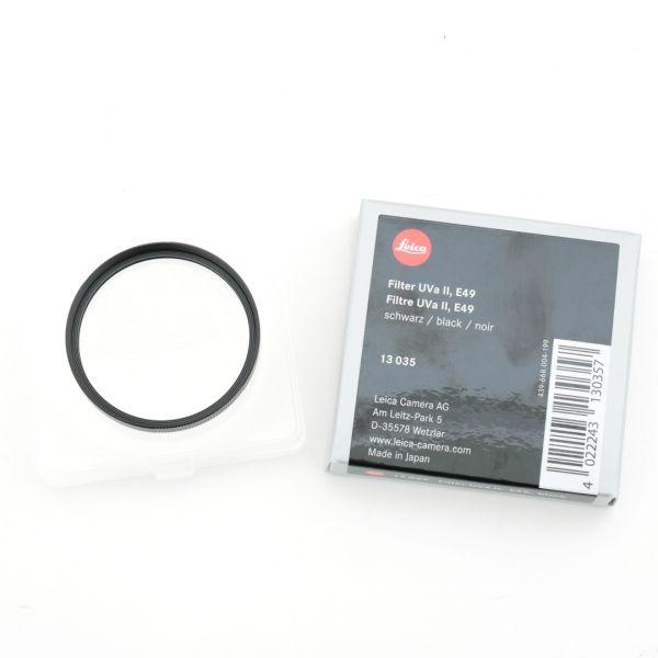 Leica UVa II E49 Filter schwarz, Artnr. 13035, OVP, inkl. 20% MwSt.