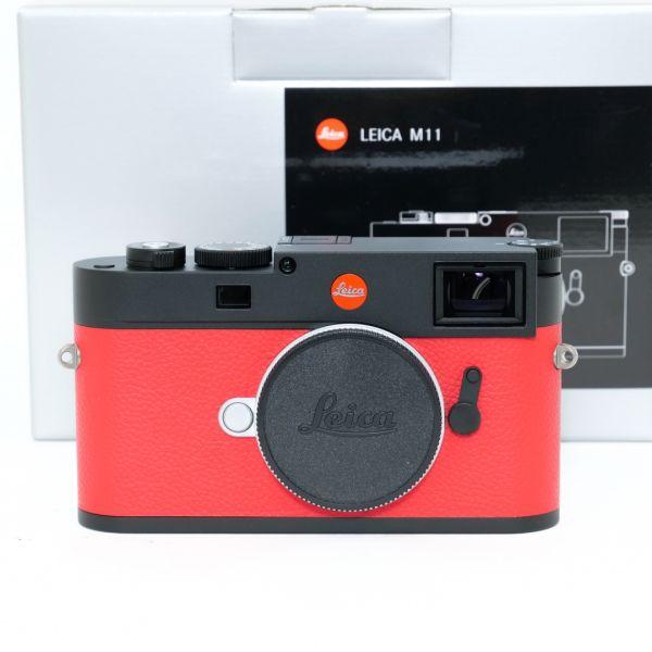 Leica M11 Gehäuse schwarz mit roter Belederung, Sonderedition 25 Jahre Digital Camera Graz, ArtNr.20200, Sn.5695933, Ausstellungsstück, OVP, 2 Jahre Garantie, inkl. 20% MwSt.